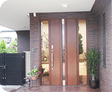 実際に施工された玄関の写真1